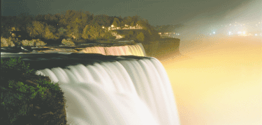 Niagara Falls at night